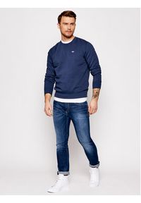 Tommy Jeans Bluza DM0DM09591 Granatowy Regular Fit. Kolor: niebieski. Materiał: bawełna #3