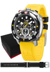Zegarek męski Vostok Europe VK67-650E725S żółty. Kolor: żółty #1