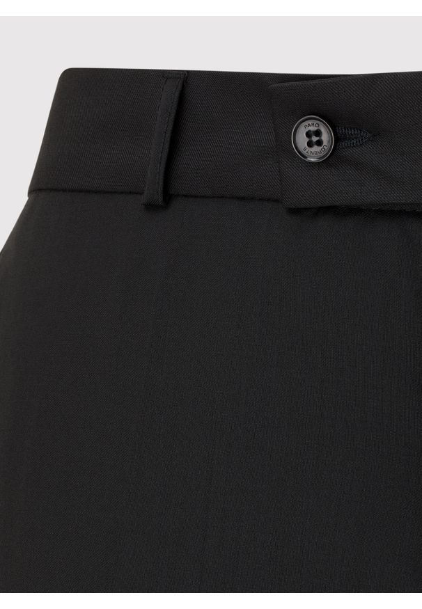 Pako Lorente - PAKO LORENTE – Czarne spodnie w kant męskie. Kolor: czarny. Materiał: wełna. Styl: klasyczny, elegancki