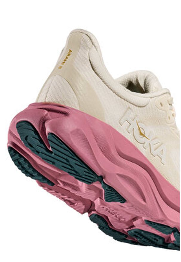 HOKA - Hoka Buty do biegania Arahi 8 1168691 Écru. Kolor: kremowy. Materiał: materiał