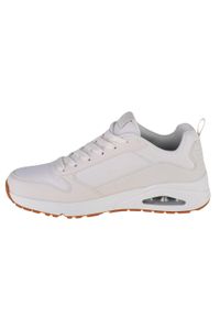 skechers - Buty do chodzenia męskie Skechers Uno Hideaway. Zapięcie: sznurówki. Kolor: biały. Materiał: syntetyk, materiał. Szerokość cholewki: normalna. Sport: turystyka piesza