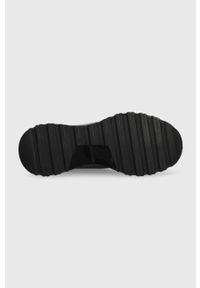 Calvin Klein sneakersy 2 PIECE SOLE RUNNER LACE UP kolor czarny HW0HW01640. Nosek buta: okrągły. Zapięcie: sznurówki. Kolor: czarny. Materiał: poliester, guma. Obcas: na platformie #5