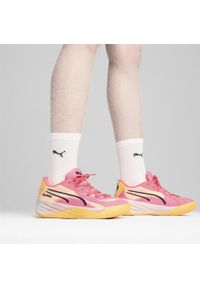 Puma - Buty do koszykówki All-Pro NITRO™ PUMA Sunset Glow Sun Stream Black Pink Orange. Kolor: czarny, różowy, pomarańczowy, żółty, wielokolorowy. Szerokość cholewki: normalna. Sport: koszykówka