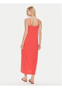 Vero Moda Sukienka letnia Luna 10286077 Czerwony Regular Fit. Kolor: czerwony. Materiał: syntetyk, bawełna. Sezon: lato #4