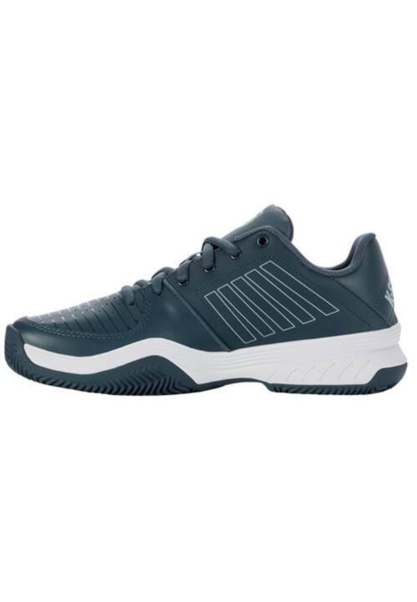 Buty do chodzenia męskie K-Swiss Court Express Hb. Zapięcie: sznurówki. Kolor: niebieski. Materiał: materiał, syntetyk, tkanina. Szerokość cholewki: normalna. Sport: turystyka piesza