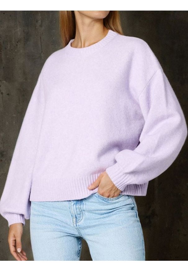 Sinsay - Sweter basic - fioletowy. Kolor: fioletowy