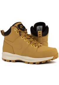 Buty męskie zimowe Nike MANOA LTHR. Kolor: zielony, brązowy, wielokolorowy. Sezon: zima #1