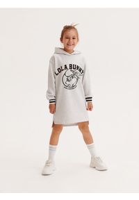 Reserved - Sukienka Looney Tunes - jasnoszary. Kolor: szary. Materiał: dzianina, bawełna #1