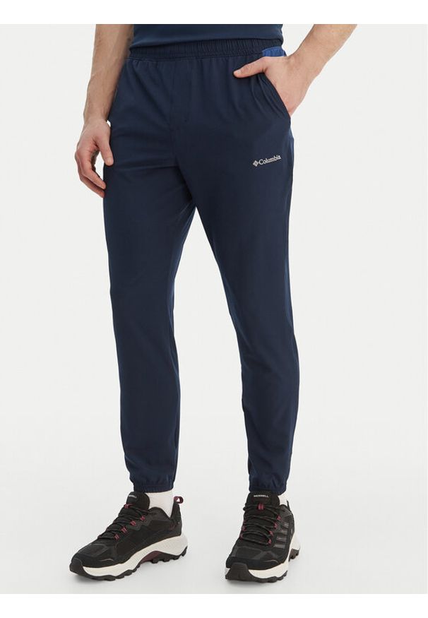 columbia - Columbia Spodnie dresowe Vital Valley™ 2161062 Granatowy Regular Fit. Kolor: niebieski. Materiał: syntetyk