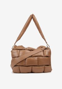 Renee - Beżowa Torebka na Ramię Typu Puffer Bag Norriva. Kolor: beżowy. Materiał: pikowane. Styl: elegancki. Rodzaj torebki: na ramię