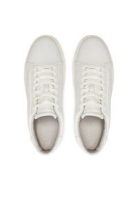 Calvin Klein Sneakersy Low Top Lace Up Lth HM0HM01516 Biały. Kolor: biały. Materiał: skóra