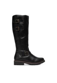 Remonte Kozaki CEO-R6590-01 Czarny. Kolor: czarny. Materiał: skóra