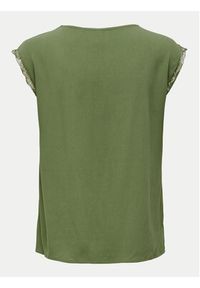 only - ONLY Bluzka Jasmina 15252241 Zielony Regular Fit. Kolor: zielony. Materiał: wiskoza #6