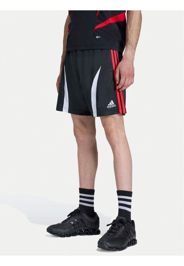 Adidas - adidas Szorty sportowe adicolor Teamgeist KD5871 Czarny Regular Fit. Kolor: czarny. Materiał: syntetyk. Styl: sportowy