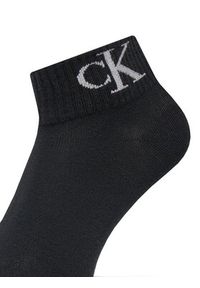 Calvin Klein Jeans Zestaw 2 par wysokich skarpet damskich 701228813 Czarny. Kolor: czarny. Materiał: materiał, bawełna