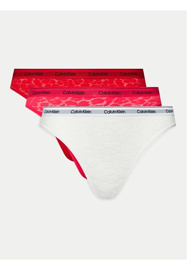 Calvin Klein Underwear Komplet 3 par fig klasycznych 000QD5069E Kolorowy. Materiał: syntetyk. Wzór: kolorowy