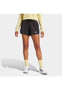 Adidas - Spodenki fitness damskie ADIDAS. Kolor: czarny. Materiał: materiał. Sport: fitness #1