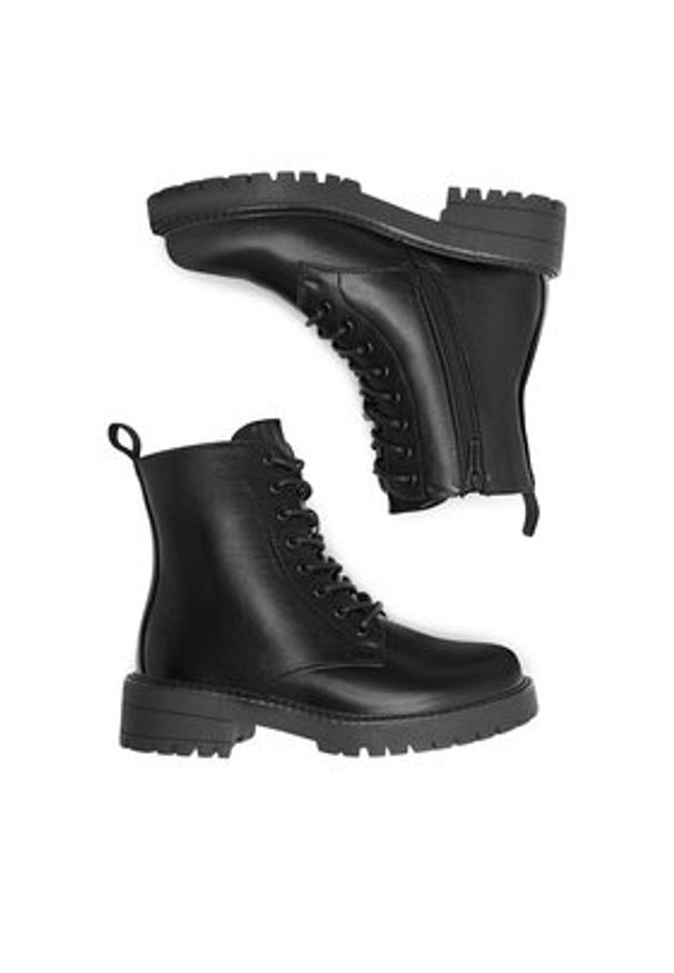 Jenny Fairy Botki CHERRY WS5218-05A Czarny. Kolor: czarny. Materiał: skóra