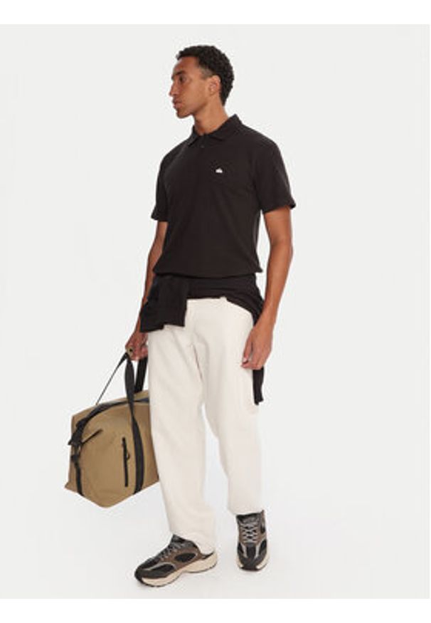 Quiksilver Polo Pique EQYKT04392 Czarny Regular Fit. Typ kołnierza: polo. Kolor: czarny. Materiał: bawełna