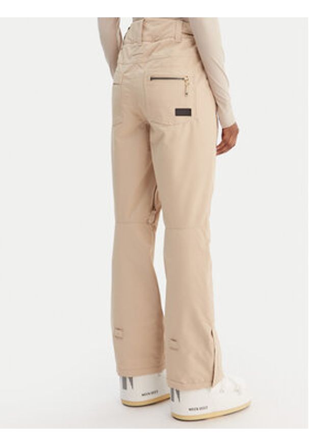 Roxy Spodnie snowboardowe Nadia ERJTP03271 Beżowy Tailored Fit. Kolor: beżowy. Materiał: syntetyk. Sport: snowboard
