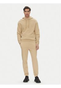 Hugo - HUGO Dres Dapodayote 50492581 Beżowy Relaxed Fit. Kolor: beżowy. Materiał: bawełna #1