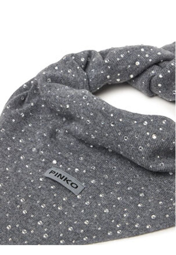 Pinko - PINKO Chusta Svizzera 106001 A2Z8 Szary. Kolor: szary. Materiał: wełna, materiał