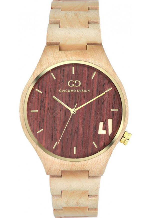 Zegarek Giacomo Design Drewniany damski GD08403