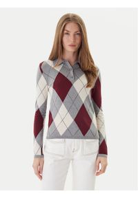 TOMMY HILFIGER - Tommy Hilfiger Sweter WW0WW48393 Kolorowy Regular Fit. Materiał: bawełna. Wzór: kolorowy #1