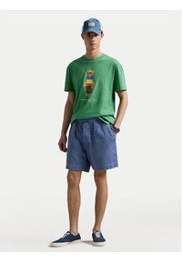 Polo Ralph Lauren T-Shirt 710973138001 Zielony Custom Slim Fit. Typ kołnierza: polo. Kolor: zielony. Materiał: bawełna #4