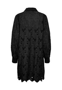 YAS Sukienka koszulowa 26030764 Czarny Regular Fit. Kolor: czarny. Materiał: bawełna. Typ sukienki: koszulowe