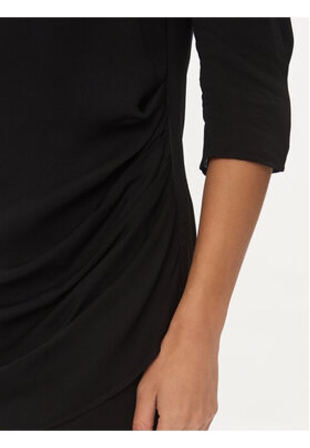 DKNY Sukienka koktajlowa D2A4B345 Czarny Regular Fit. Kolor: czarny. Materiał: wiskoza. Styl: wizytowy
