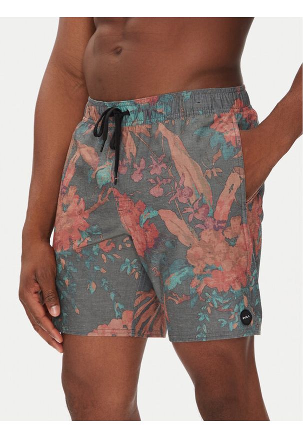 RVCA Szorty kąpielowe AVYBS00293 Zielony Regular Fit. Kolor: zielony. Materiał: syntetyk