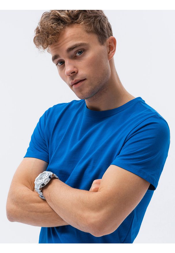 Niebieski t-shirt Ombre Clothing