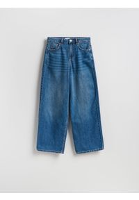 Reserved - Jeansy wide leg - niebieski. Kolor: niebieski #1
