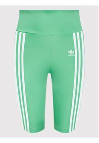 Adidas - adidas Szorty sportowe adicolor Classics HE9503 Zielony Slim Fit. Kolor: zielony. Materiał: syntetyk #2