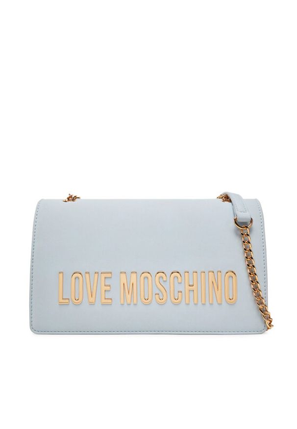 Love Moschino - LOVE MOSCHINO Torebka JC4192PP1MKD0712 Błękitny. Kolor: niebieski. Materiał: skórzane