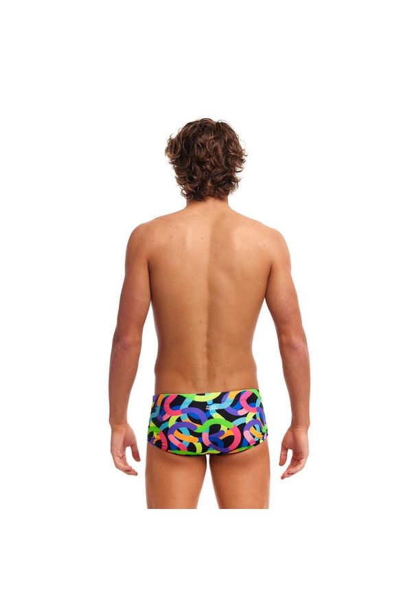 FUNKITA - Kąpielówki męskie spodenki kąpielowe Funky Trunks Got Worms. Kolor: niebieski, zielony, wielokolorowy