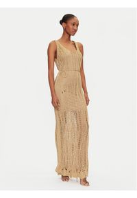 Marciano Guess Sukienka wieczorowa 5GGK54 5871Z Złoty. Kolor: złoty. Materiał: wiskoza, syntetyk. Styl: wizytowy #1