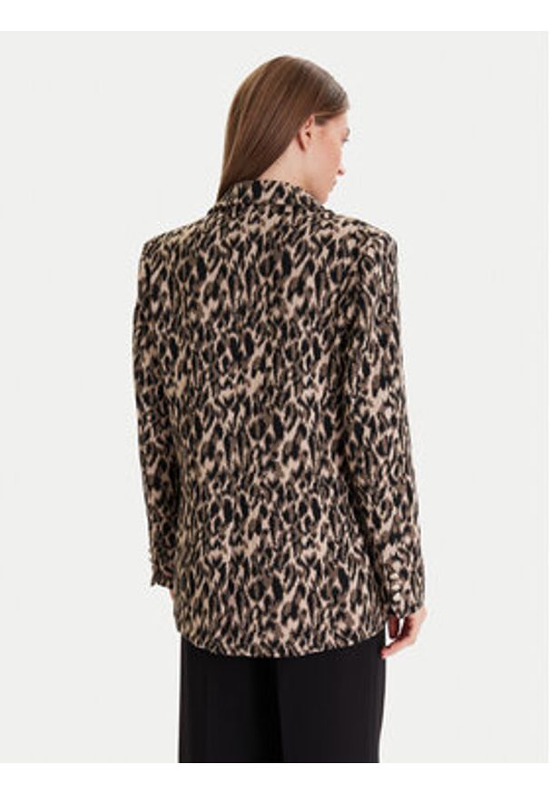 Maryley Marynarka 25IB112/36BE Beżowy Regular Fit. Kolor: beżowy. Materiał: syntetyk