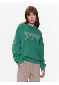 BDG Urban Outfitters Bluza BDG EMBROIDERED SWEAT 76470806 Zielony Oversize. Kolor: zielony. Materiał: bawełna