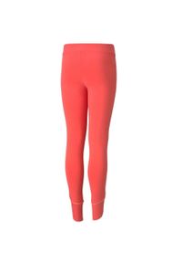 Legginsy dla dzieci Puma Alpha Leggings G pomarańczowe. Kolor: pomarańczowy