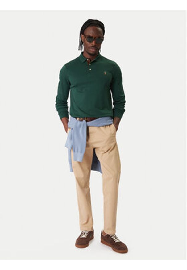 Polo Ralph Lauren Polo 710671785044 Zielony Regular Fit. Typ kołnierza: polo. Kolor: zielony. Materiał: bawełna
