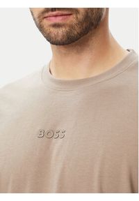 BOSS T-Shirt Tee 10 50519368 Beżowy Relaxed Fit. Kolor: beżowy. Materiał: bawełna #5