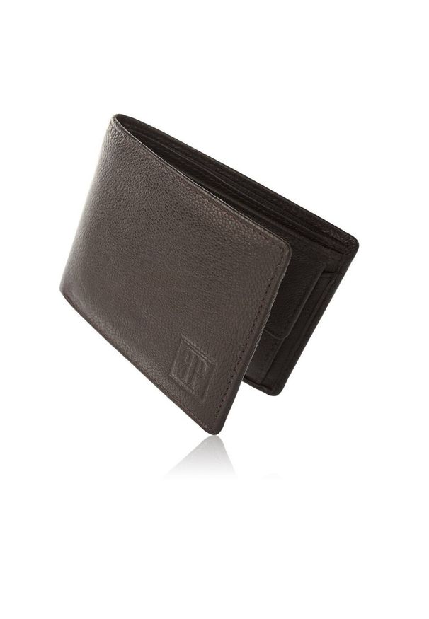 Portfel skórzany PAOLO PERUZZI T-67-BR brązowy. Kolor: brązowy. Materiał: skóra