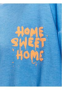 Guess T-Shirt Home W3GI50 K9RM4 Niebieski Oversize. Kolor: niebieski. Materiał: bawełna #3