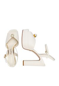 Gino Rossi - GINO ROSSI Sandały CEO-ROSE-LT2092-2 Biały. Kolor: biały. Materiał: skóra #7