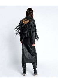 ONETEASPOON - Skórzana kurtka z frędzlami Lola. Kolor: czarny. Materiał: skóra #4