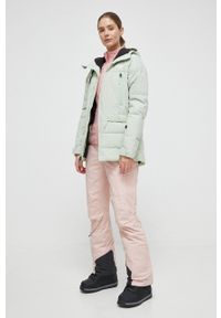 columbia - Columbia spodnie kolor różowy. Kolor: różowy. Materiał: puch. Technologia: Omni-Heat (Columbia). Sezon: zima. Sport: narciarstwo, snowboard #2