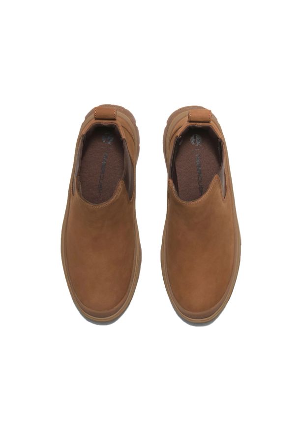 Sztyblety damskie Timberland Roxie Lane MID CHELSEA BOOT RUST NUBUCK. Kolor: brązowy. Materiał: nubuk