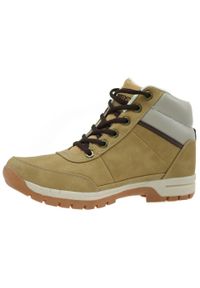 Buty zimowe męskie, Kappa Bright Mid Light. Kolor: żółty, wielokolorowy, brązowy. Materiał: materiał, syntetyk, tkanina. Sezon: zima